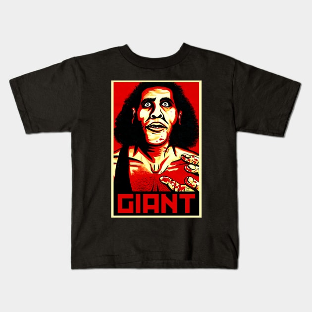 The Giant Has a Posse Kids T-Shirt by aparttimeturtle
